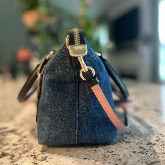 Coach Denim Mini Emma Satchel - Picture 9 of 11